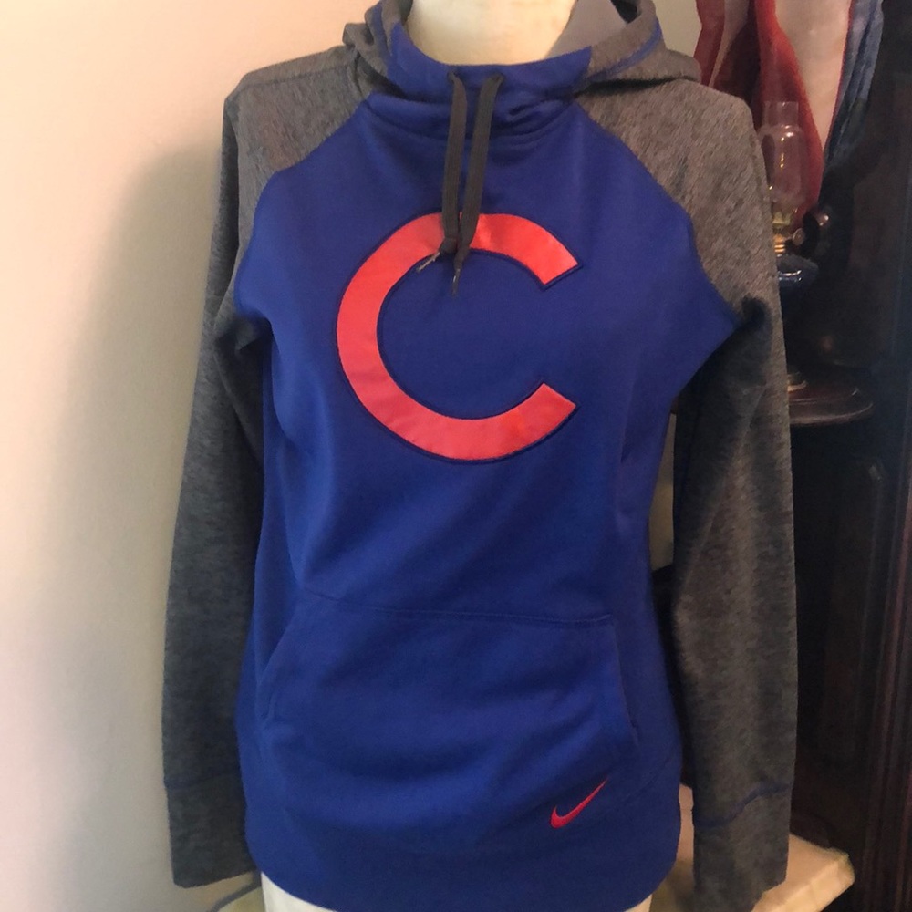 Chicago Cubs Nike Thermafit Hooded Sweatshirt